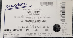 Sheffield Ticket 2019